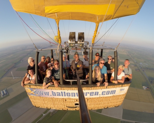 Ballonvaart Wieringerwerf naar Aartswoud met BAS Ballonvaarten